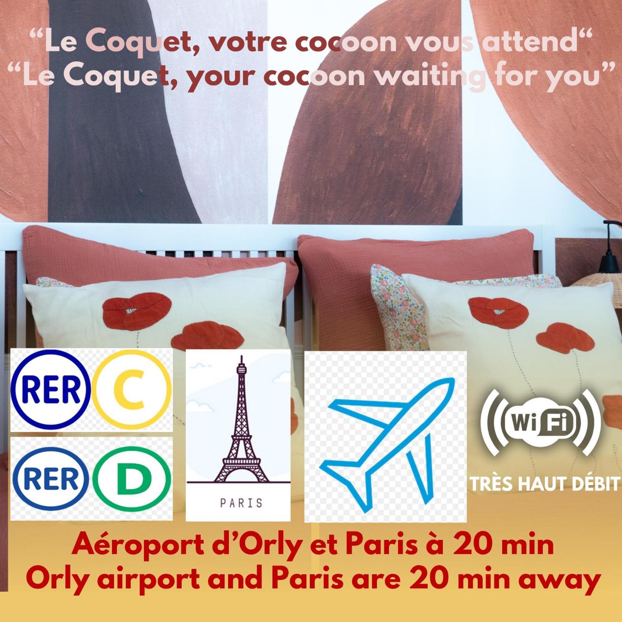 Le Coquet A 20Min De Paris Et De L'Aeroport D'Orly Διαμέρισμα Juvisy-sur-Orge Εξωτερικό φωτογραφία